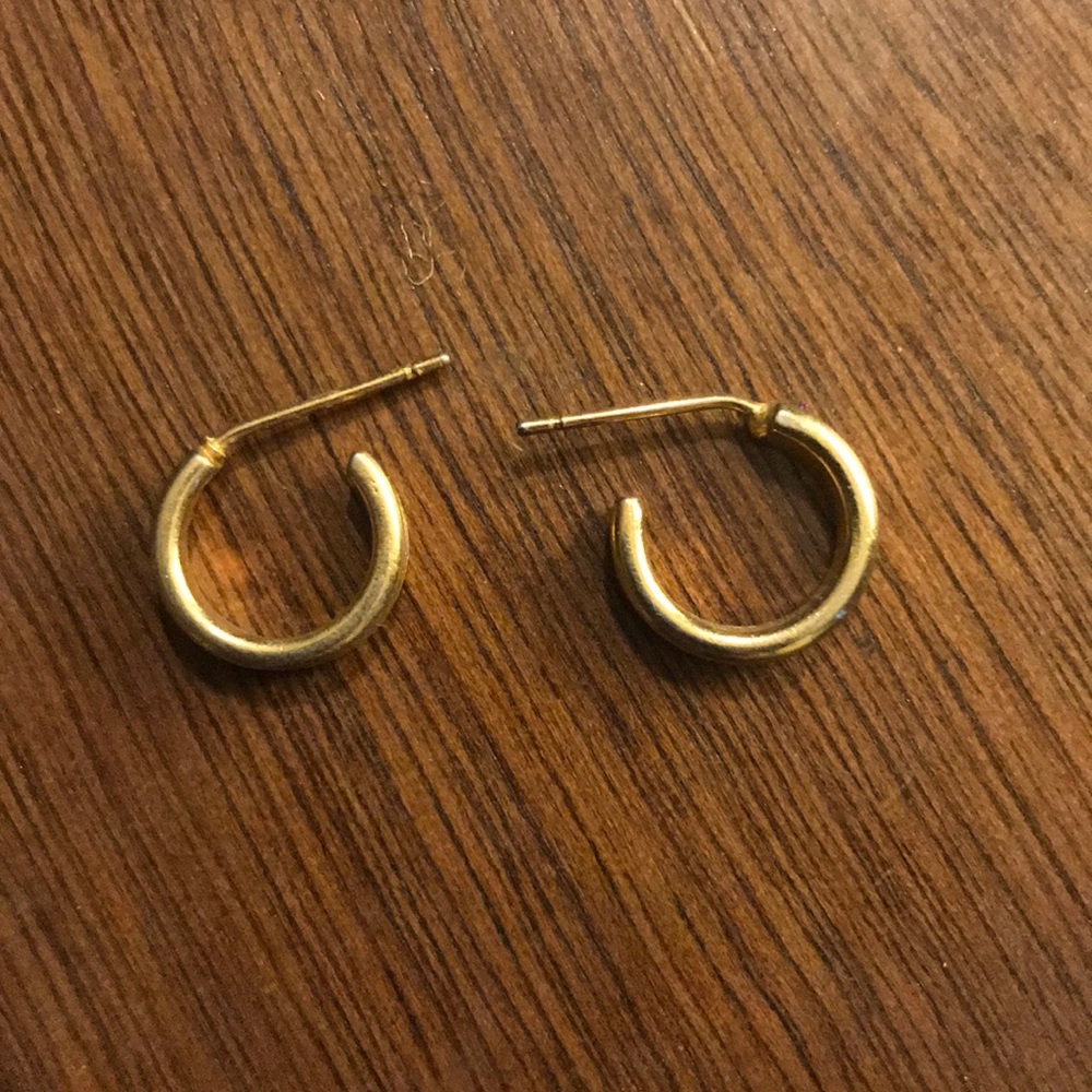 Small hoop earrings